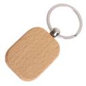 Dřevěný přívěšek na klíče - obdélník zaoblený