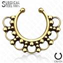 Falešný piercing do nosu - septum