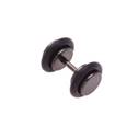 Falešný piercing do ucha černý - průměr 5 mm