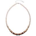Hnědý perlový náhrdelník Crystals from Swarovski®