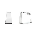 Hranaté ocelové náušnice