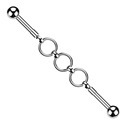 Industrial piercing s kroužky