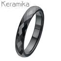 Keramický prsten černý, šíře 4 mm