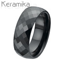 Keramický prsten černý, šíře 8 mm