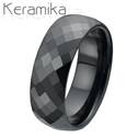 KM1002-8 Dámský keramický snubní prsten, šíře 8 mm