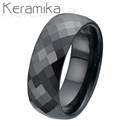 KM1002-8 Pánský keramický snubní prsten, šíře 8 mm