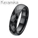 KM1002 Keramické snubní prsteny šíře 6mm - pár