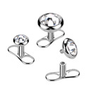 Kompletní microdermal piercing TITAN, 1,6mm