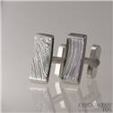 Kované damasteel manžetové knoflíky Glint