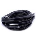 Kožená šňůrka kulatá černá, tl. 4 mm , 10cm