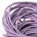 Kožená šňůrka kulatá lila fialová, tl. 2 mm