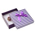 Krabička na soupravu šperků, fialové pruhy