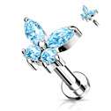 Labreta /  helix / tragus piercing -  motýlek