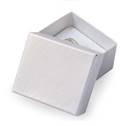 Malá dárková krabička na prsten bílá