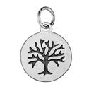 Malý ocelový přívěšek strom života černý