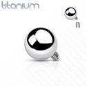Náhradní kulička k labretě TITAN, závit 1,2 mm