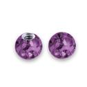 Náhradní kulička s krystaly Swarovski®, 3 mm, závit 1,2 mm, barva tmavě fialová