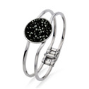Náramek s krystaly Crystals from Swarovski® BLACK JET