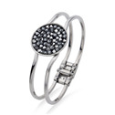 Náramek s krystaly Crystals from Swarovski® GREY METALISEÉ