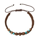 Náramek Shamballa hnědý