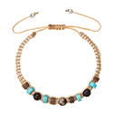 Náramek Shamballa světle hnědý