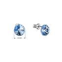 Náušnice bižuterie se Swarovski krystaly, Light Sapphire