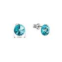 Náušnice bižuterie se Swarovski krystaly, Turquoise