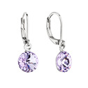 Náušnice bižuterie visací s krystalem Swarovski, Violet