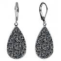 Náušnice Crystals from Swarovski® GREY METALISÉE