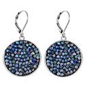 Náušnice s krystaly Crystals from Swarovski® BERMUDA BLUE
