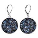 Náušnice s krystaly Crystals from Swarovski® BLUELIZED