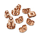 Náušnicový puzetový uzávěr ocelový, rose gold - 1 kus