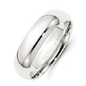 NB101-6 Stříbrný snubní prsten šíře 6 mm