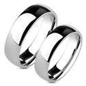 NSS1010 Snubní prsteny chirurgická ocel - pár