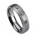 NWF1005 Dámský snubní prsten se 3mi zirkony