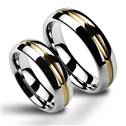 NWF1027 Wolframové snubní prsteny - pár 