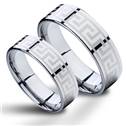 NWF1056 Wolframové snubní prsteny - pár