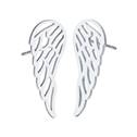 Ocelové náušnice andělská křídla