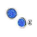 Ocelové náušnice DRUZY Royal Blue