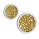 Ocelové náušnice s krystaly Crystals from Swarovski®, GOLDEN SHADOW