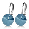 Ocelové náušnice s krystaly Swarovski® ROYAL BLUE