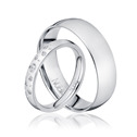 Ocelové snubní prsteny - pár