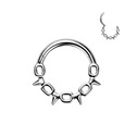 Ocelový kruh - helix / cartilage / septum piercing