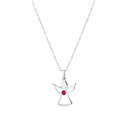 Ocelový náhrdelník anděl se Swarovski krystalem
