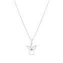 Ocelový náhrdelník anděl se Swarovski krystalem
