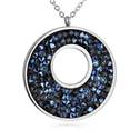 Ocelový náhrdelník s krystaly Crystals from Swarovski®, BERMUDA BLUE