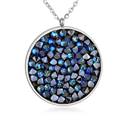 Ocelový náhrdelník s krystaly Crystals from Swarovski®, BLUELIZED