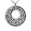 Ocelový náhrdelník s krystaly Crystals from Swarovski®, CRYSTAL