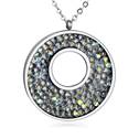 Ocelový náhrdelník s krystaly Crystals from Swarovski®, CRYSTAL AB