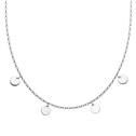 Ocelový náhrdelník s kulatými přívěsky